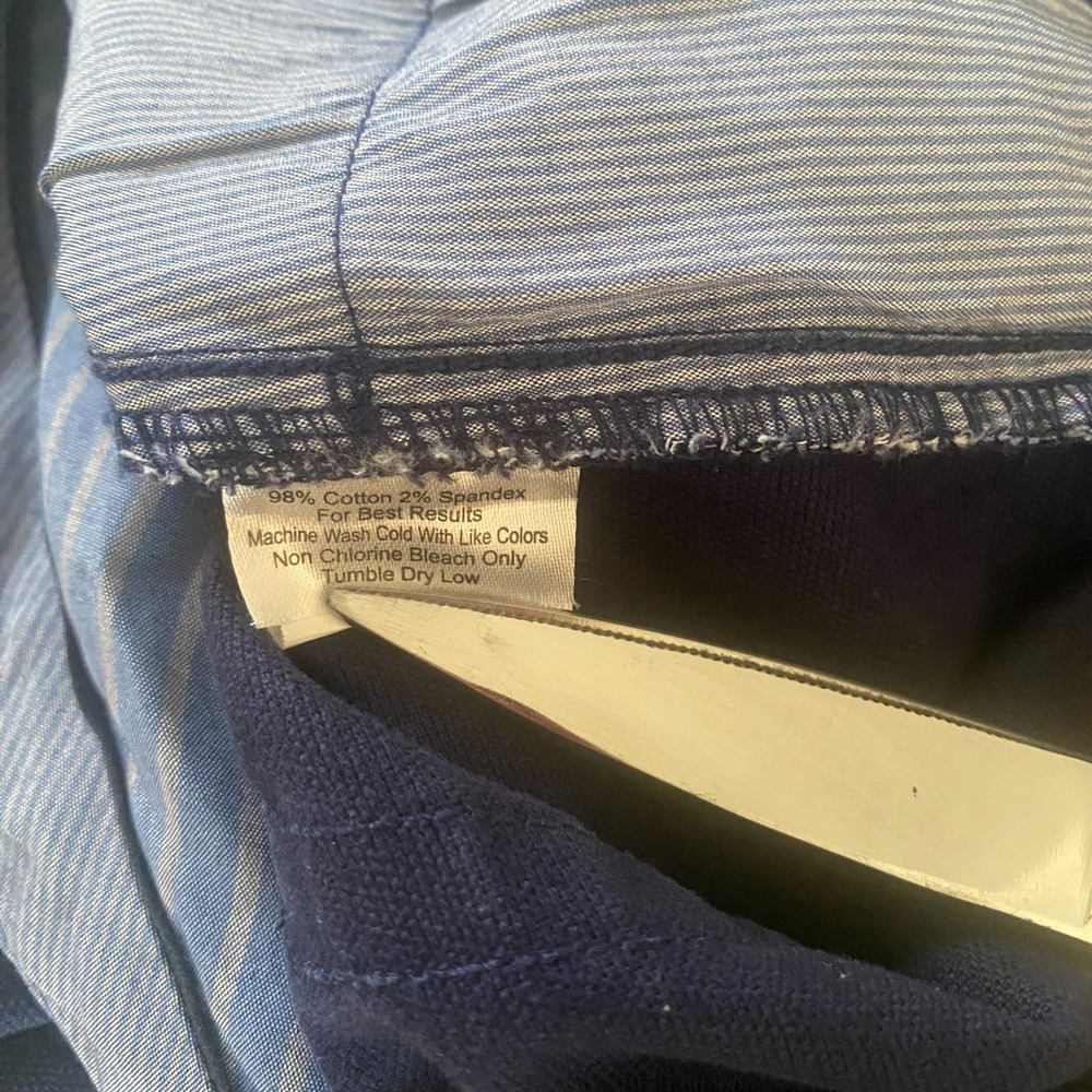 Peter Millar Men's Navy Blue‎ Stretch Performance 5 pocket Pant Size 35 - Picture 5 of 5